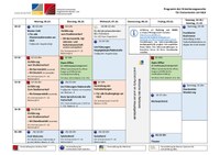 Übersicht über das Programm der Orientierungswoche am IGLK