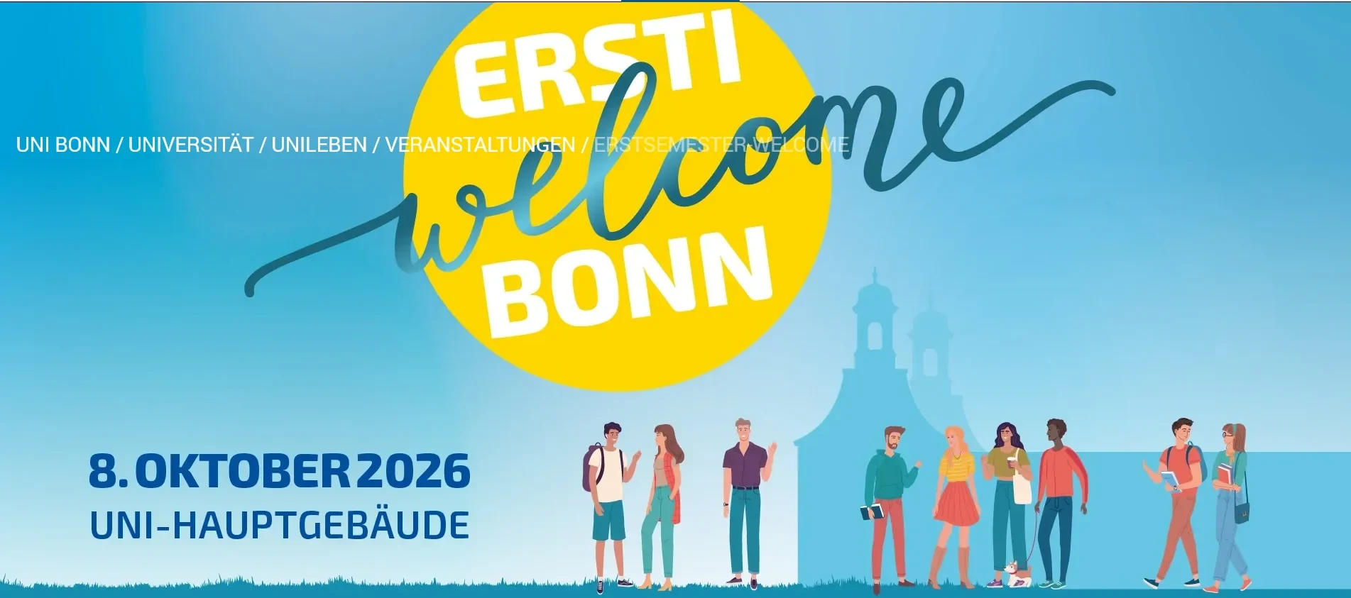 Der Rektor begrüßt unsere Erstis